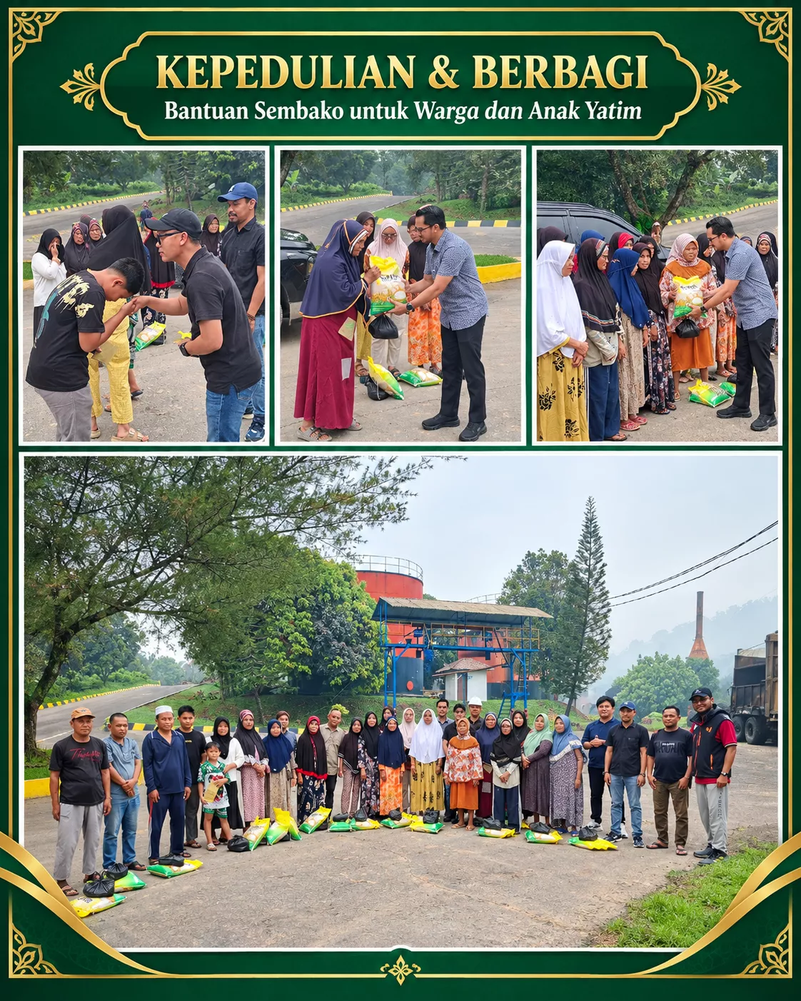 PT PUTERA KERITANG SAWIT SALURKAN BANTUAN SEMBAKO UNTUK WARGA DAN ANAK YATIM, WUJUD KEPEDULIAN TERHADAP MASYARAKAT SEKITAR