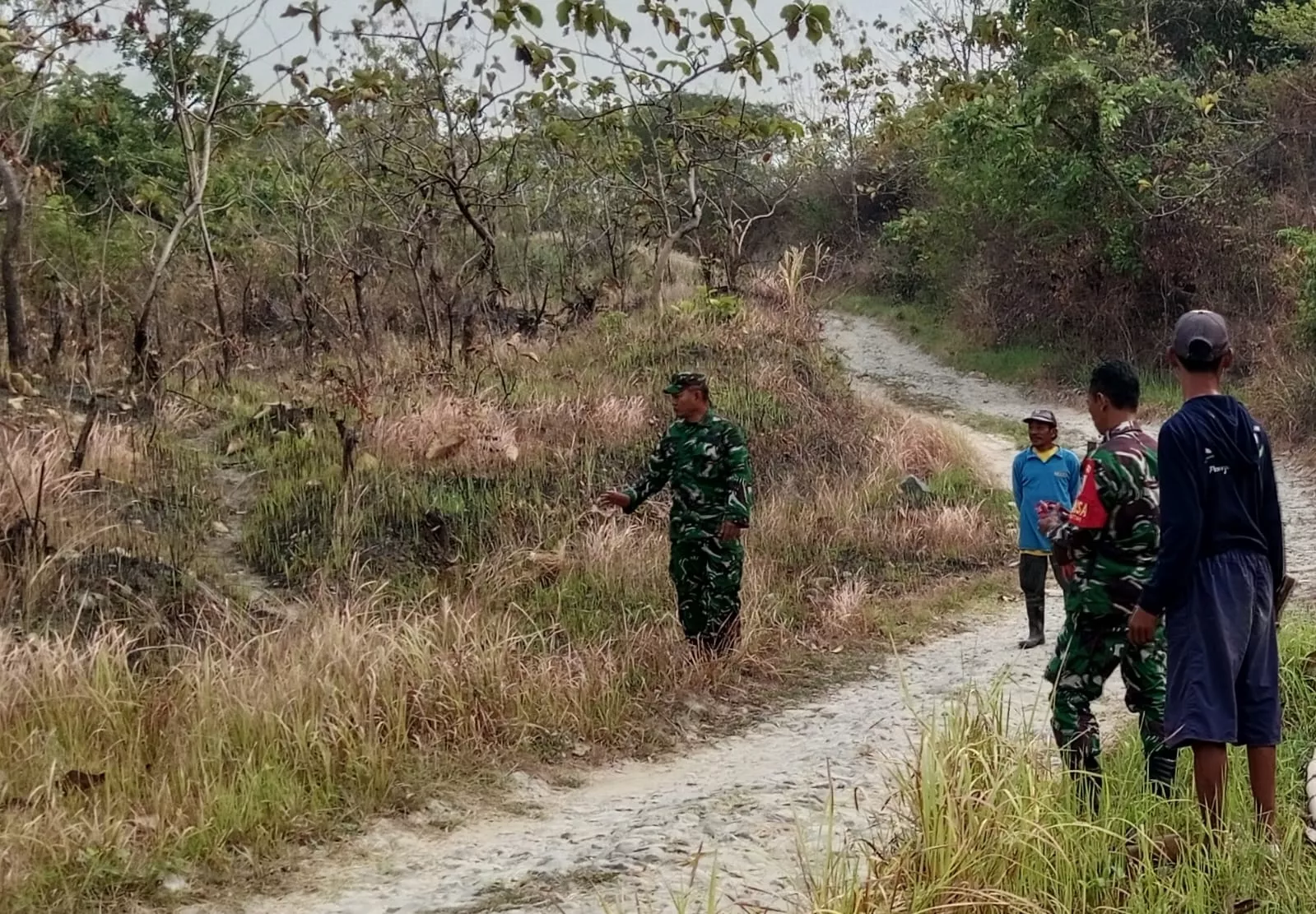 Danramil Plandaan Imbau Penjaga Hutan Cegah Karhutla