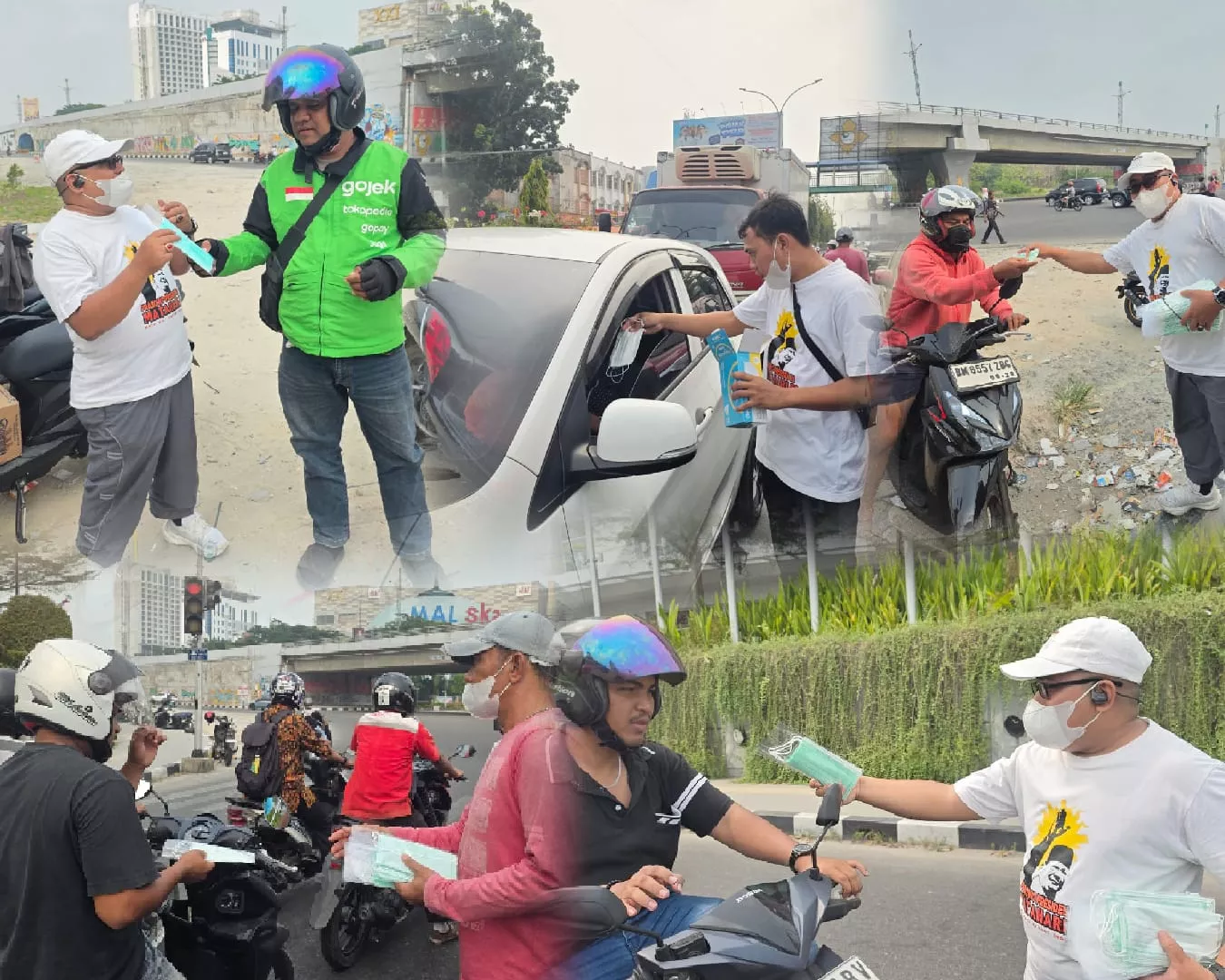 Matahari 08 Riau Bagikan Ribuan Masker Gratis di Pekanbaru