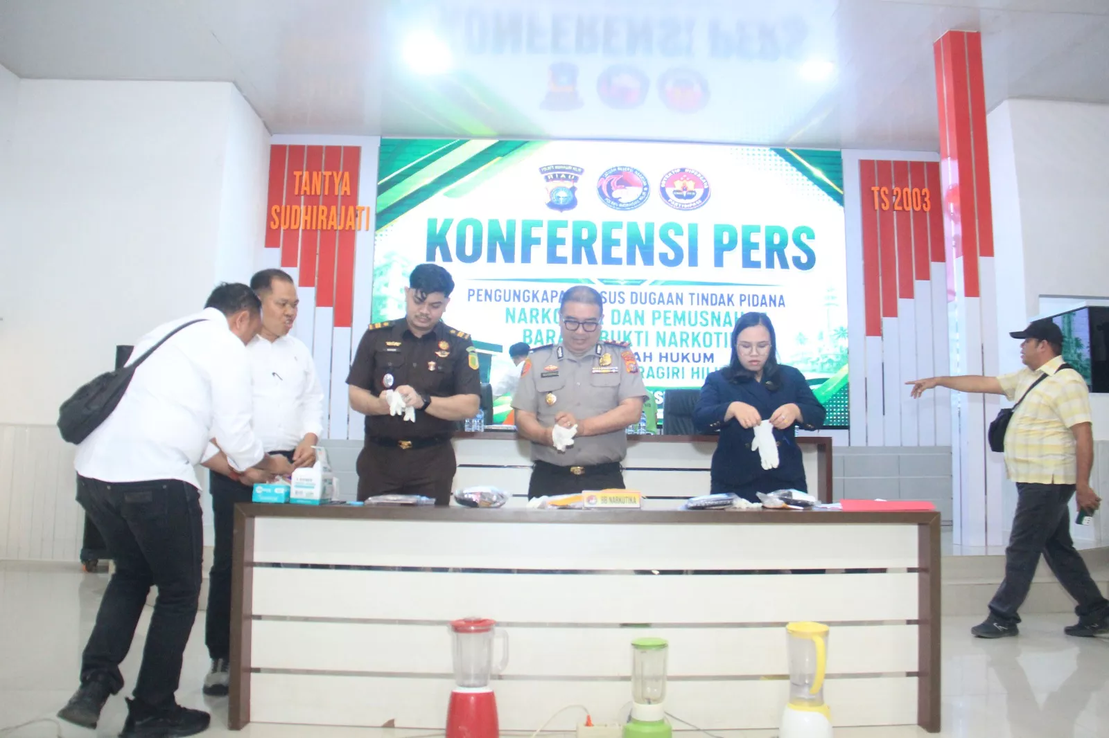 Polres Inhil Ungkap Lima Kasus Narkotika, Musnahkan 337,85 Gram Sabu dan 5.707 Butir Ekstasi