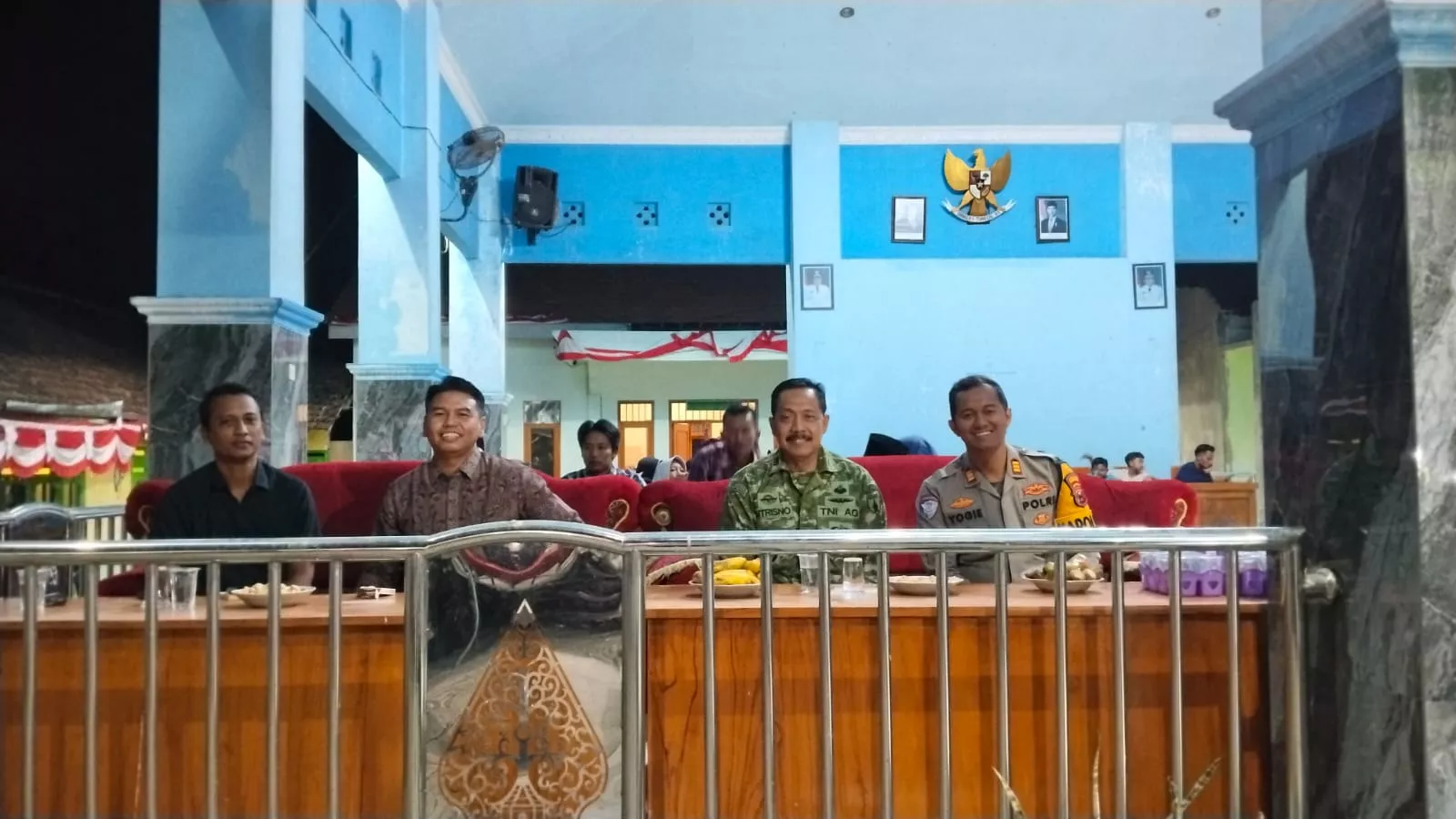 Danramil Kabuh Hadiri Pentas Seni HUT RI ke-81 di Desa Mangunan