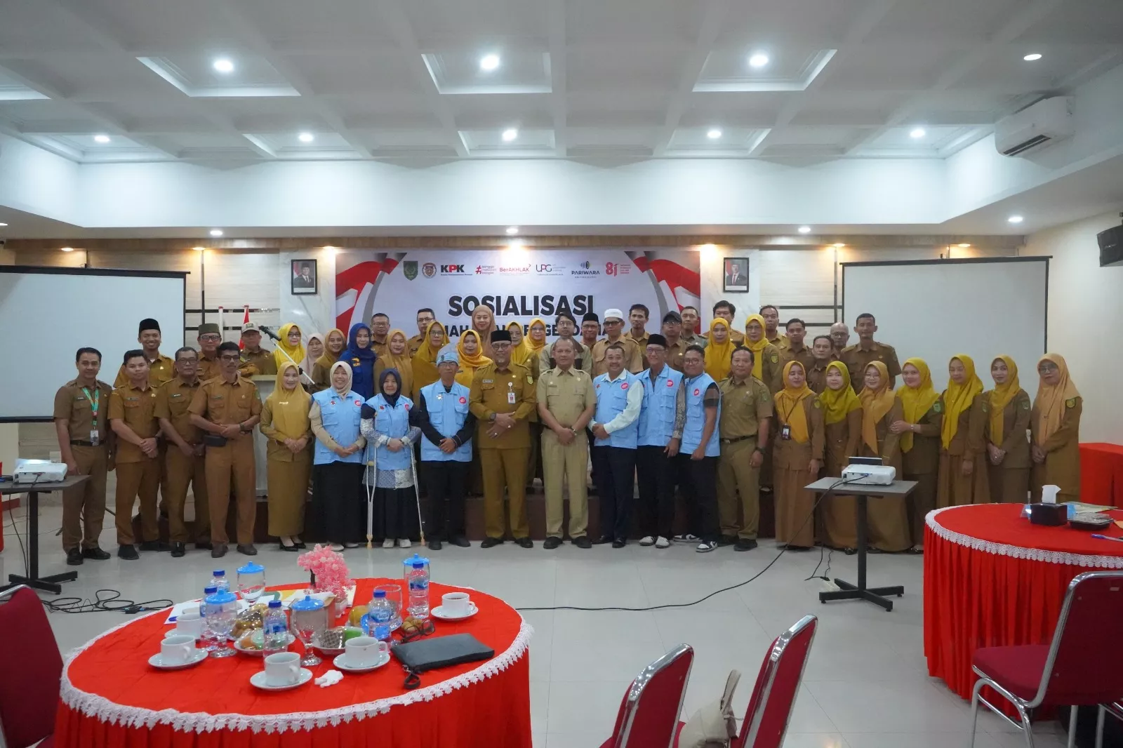 Pemkab Inhil Sosialisasikan Pengendalian Gratifikasi kepada Admin UPG Perangkat Daerah