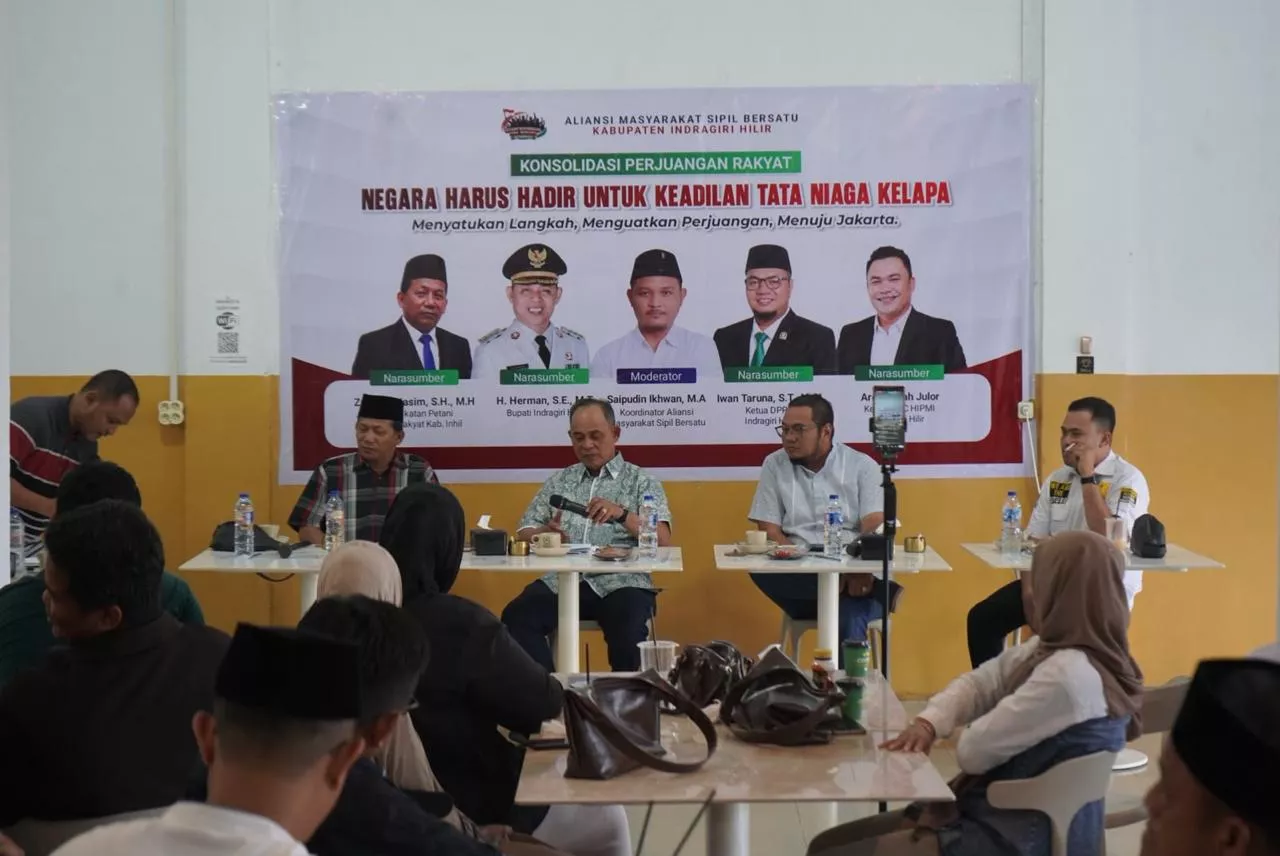 HIPMI Inhil Dorong Pemkab Susun Road Map Perkelapaan Atasi Masalah Komoditas