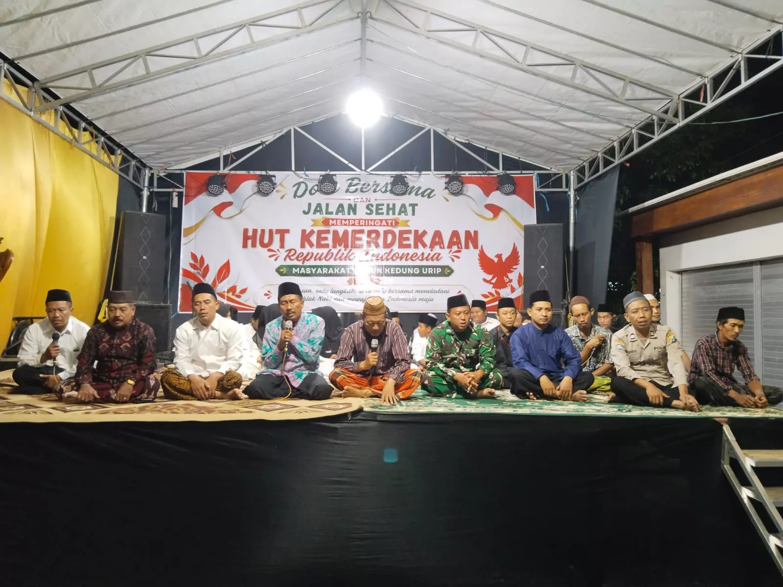 Babinsa Megaluh Hadiri Pengajian Umum di Desa Megaluh