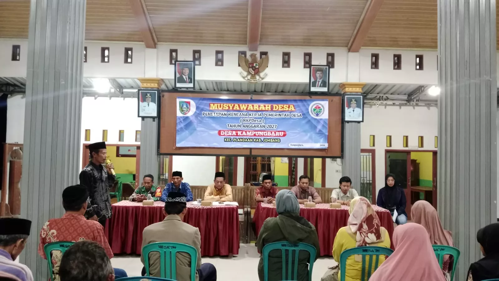 Serda Slamet Awasi Musdes Desa Kampungbaru Plandaan Jombang