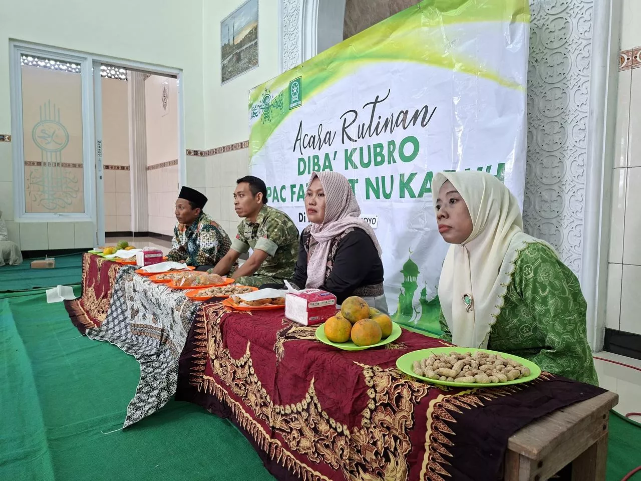 Koptu Rahmat Hadiri Diba' Kubro di Desa Marmoyo Jombang