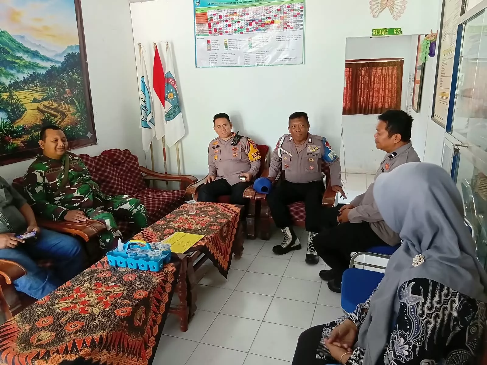 Pelda Very Koordinasi dengan Pemdes Puri Semanding