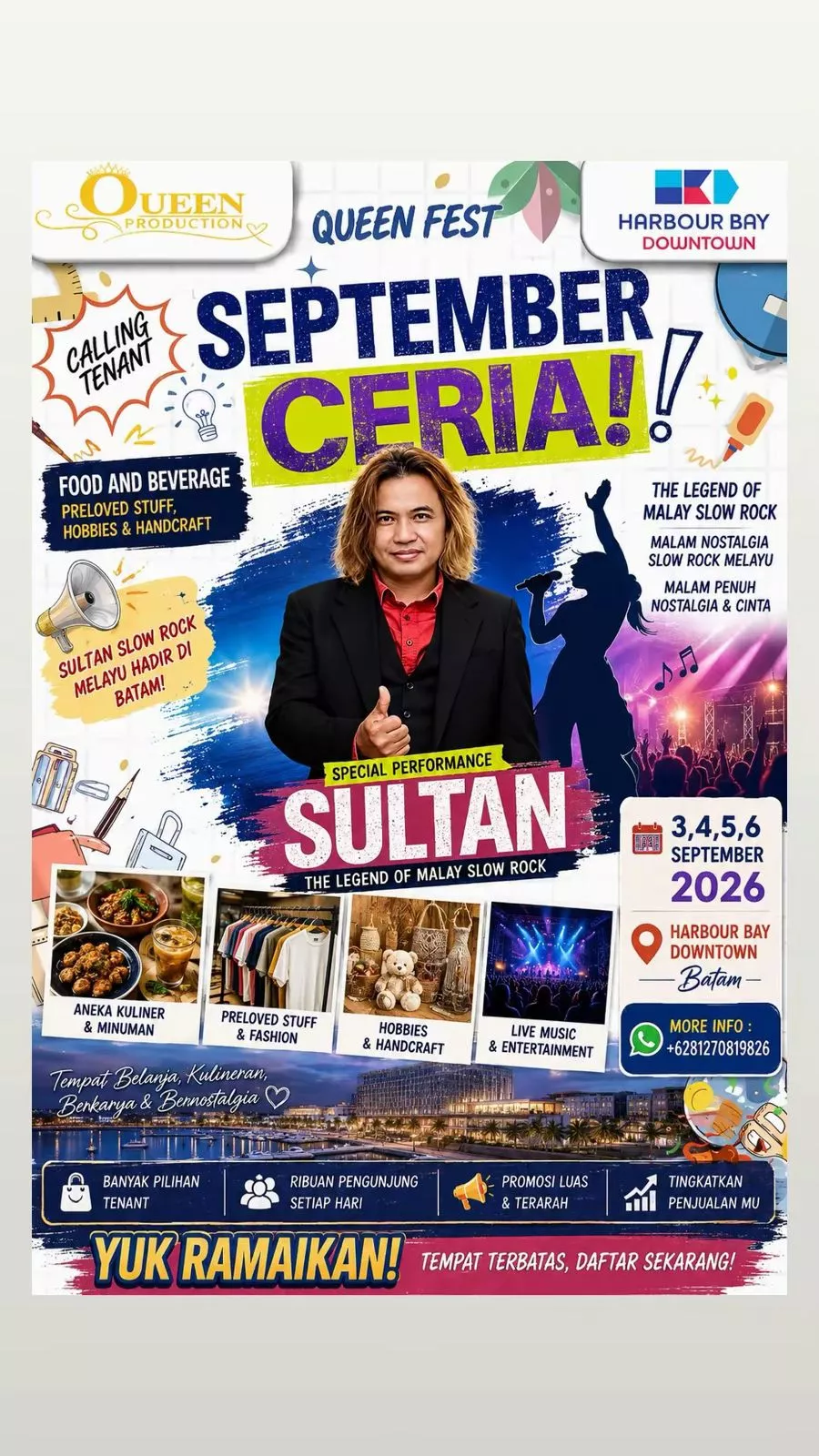 Sultan Penyanyi Legendaris Slowrock Malay akan Guncang Batam