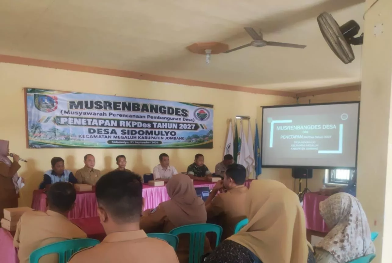 Babinsa Megaluh Hadiri Musdes Sidomulyo Bahas Rencana Pembangunan Desa