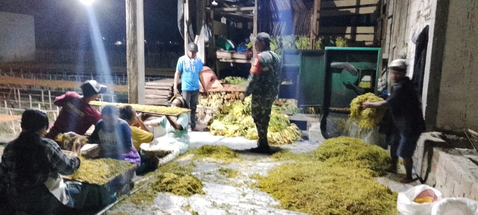 Babinsa Koramil Kudu Komsos dengan Petani Desa Made