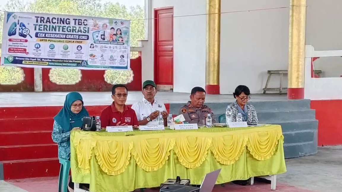 Puskesmas Kuala Enok Gelar Tracing TB dan Pemeriksaan Kesehatan Gratis di Desa Sungai Laut 