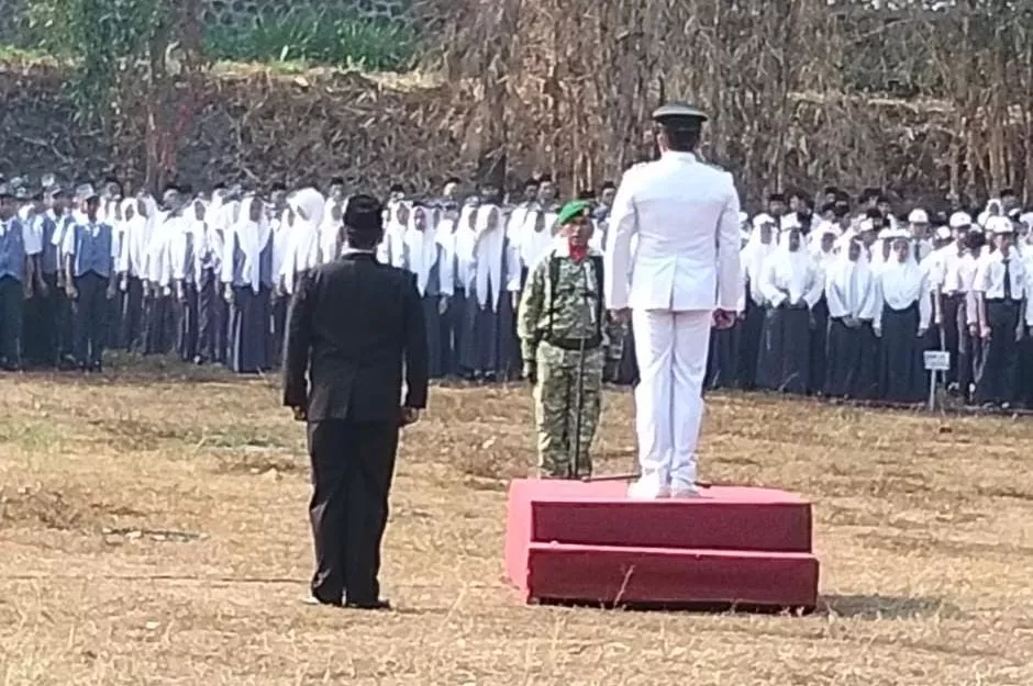 Koramil Wonosalam Sukseskan Pelaksanaan Upacara Peringatan HUT RI ke-81