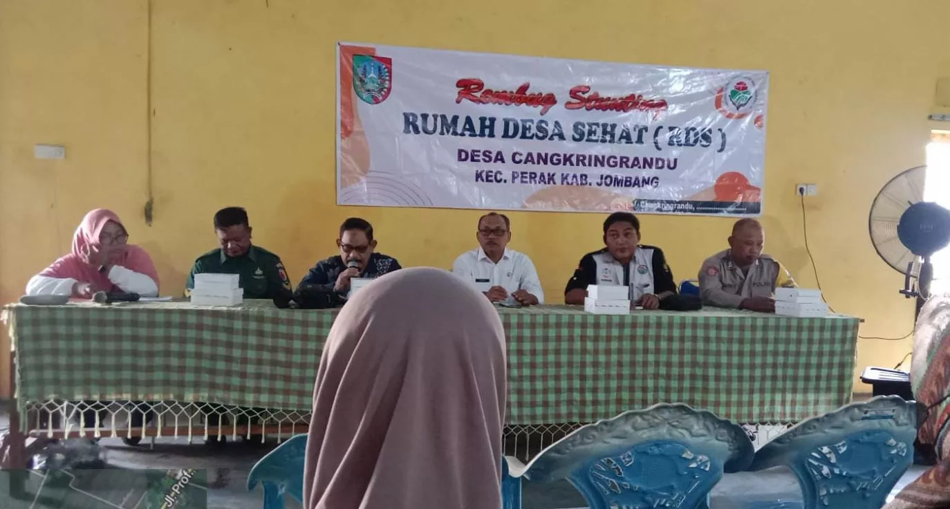 Babinsa Perak Hadiri Rembug Stunting di Desa Cangkringrandu