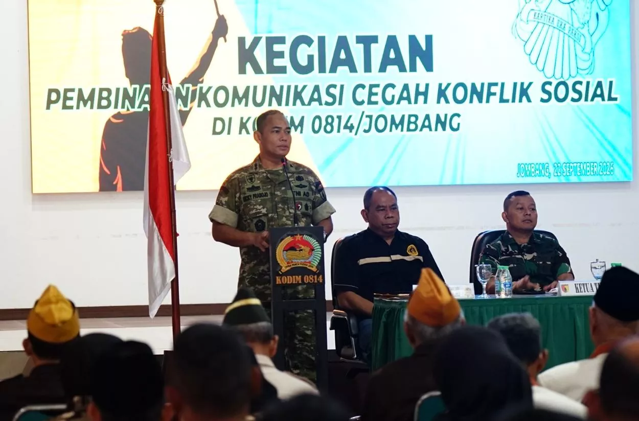 Kodim 0814/Jombang Gelar Pembinaan Komunikasi dengan Masyarakat