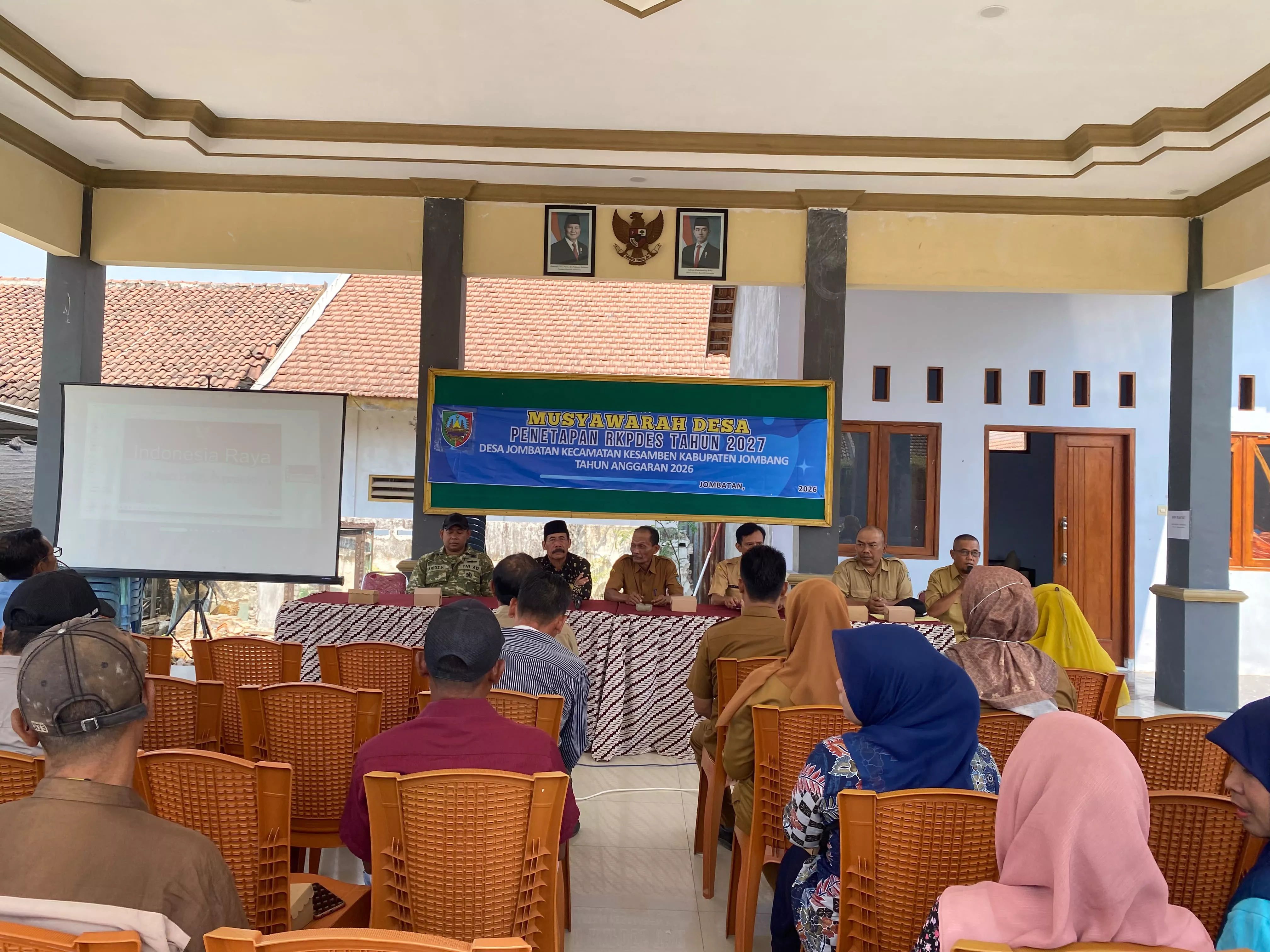 Babinsa Koramil Kesamben Kawal Musdes Desa Jombatan