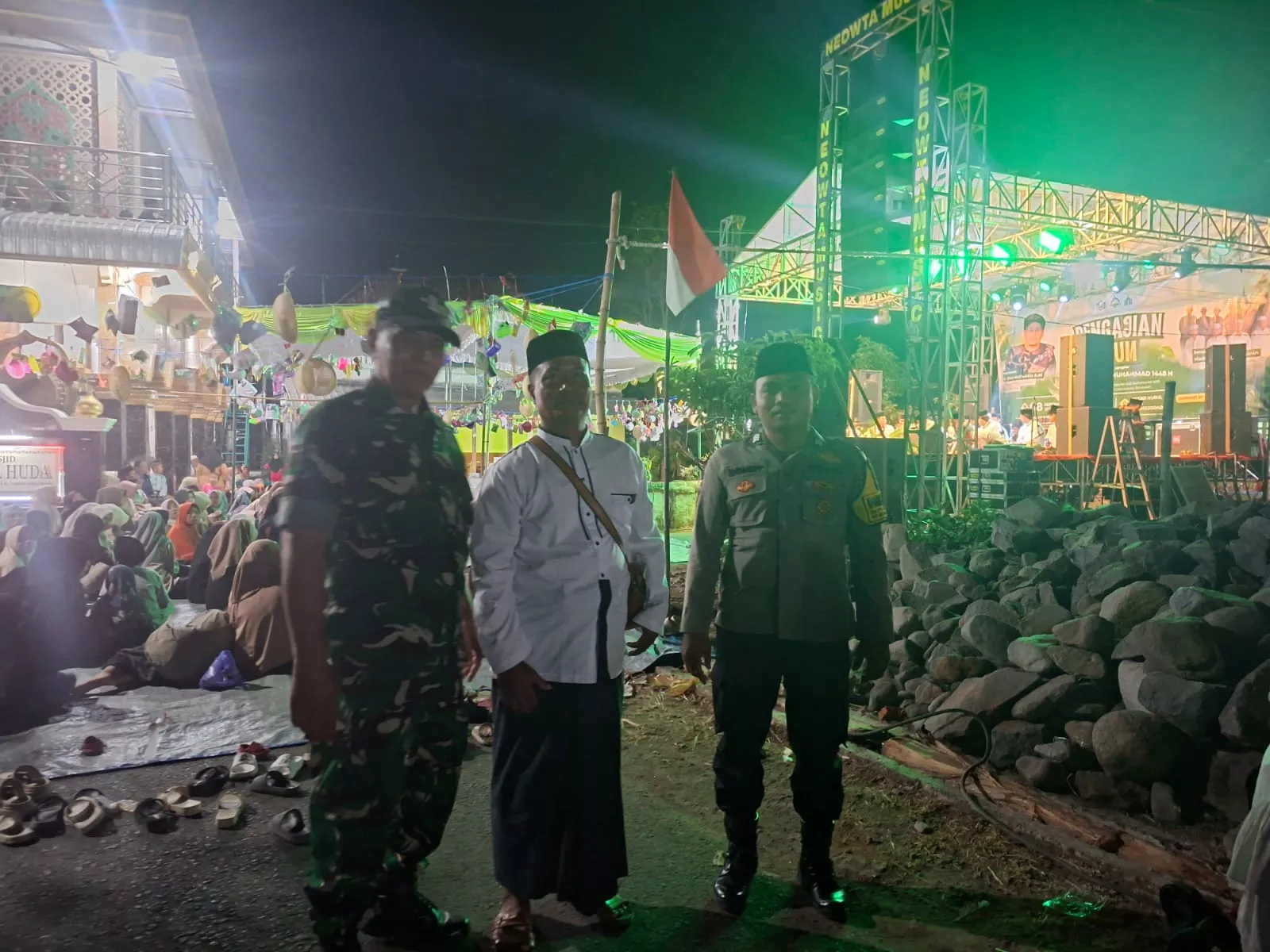 Babinsa Koramil Sumobito Hadiri Maulid Nabi di Plemahan