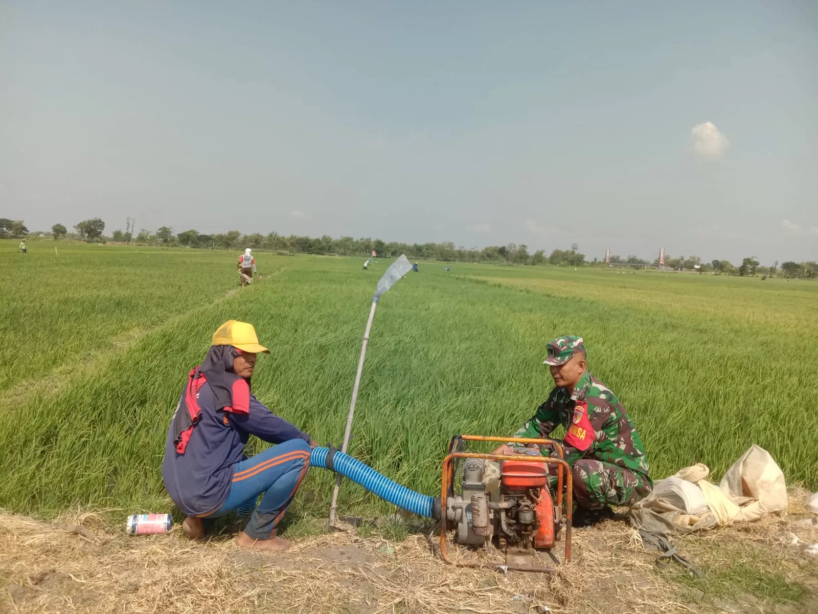 Sertu Sujoni Bantu Petani Sukseskan Ketahanan Pangan