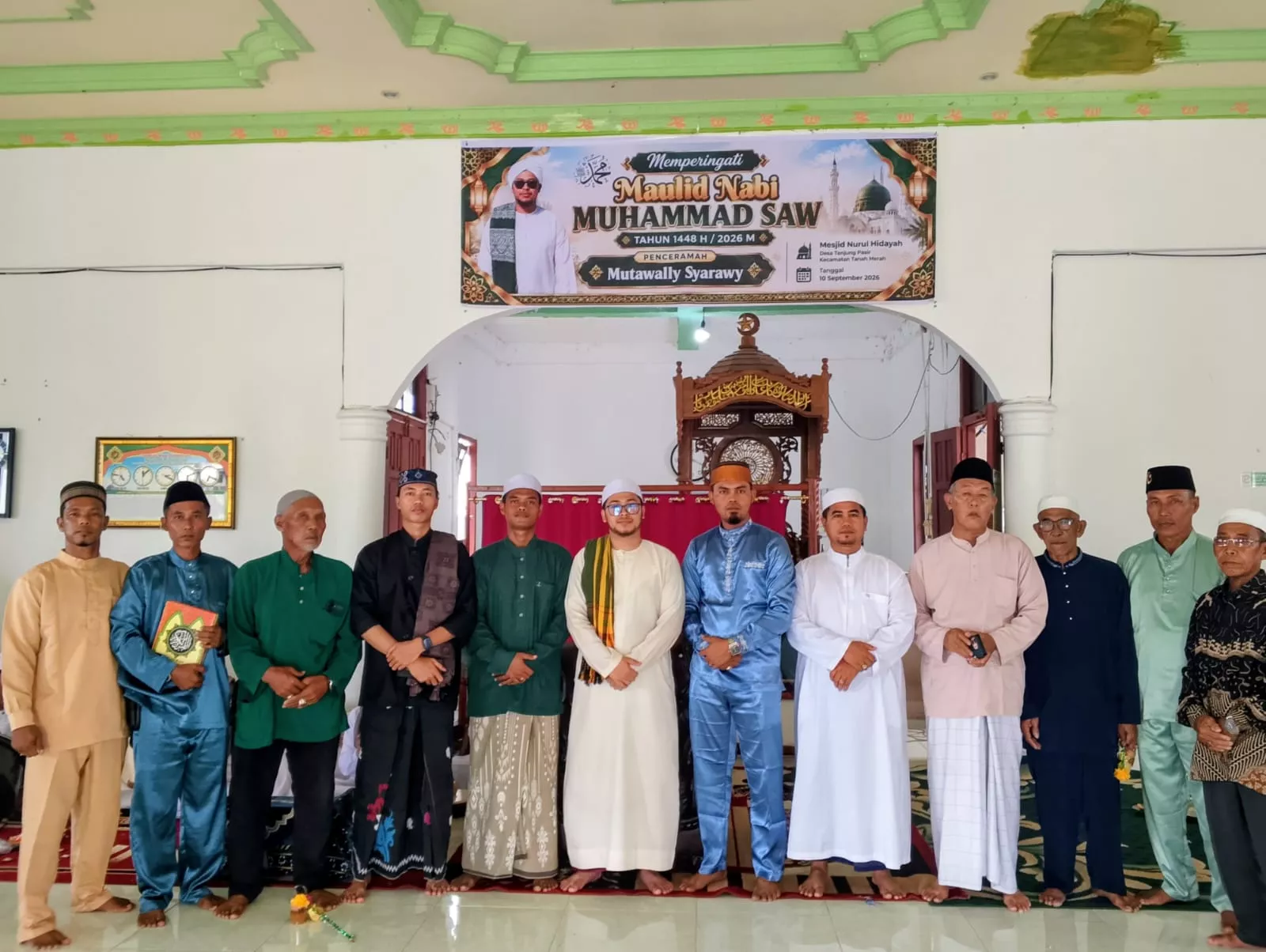 Maulid Nabi Di Tanjung Pasir, Kades Sampaikan Kabar Program Kampung Nelayan Merah Putih