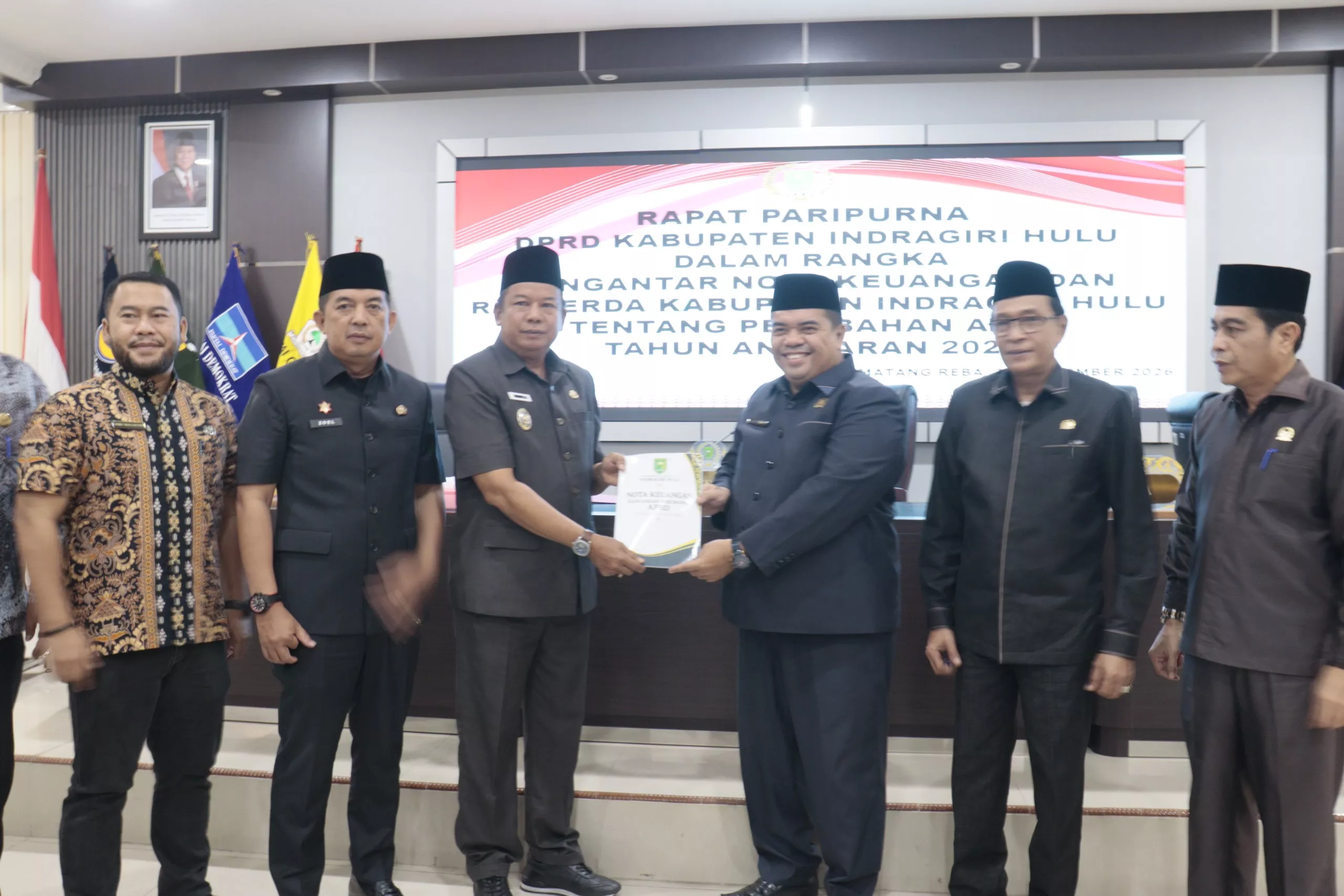 Pemkab Inhu Ajukan Ranperda Perubahan APBD 2026 ke DPRD