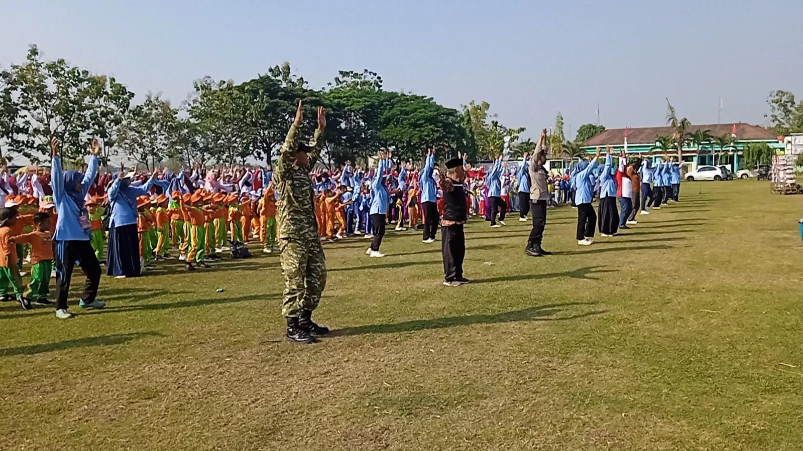 Sertu Darmawan Hadiri Senam IGRA Juara Semarak HUT Ke-81 Kemerdekaan RI