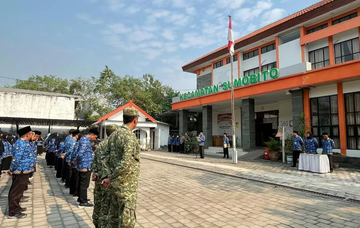 Danramil Sumobito Ikuti Apel Tiga Pilar di Kecamatan Sumobito