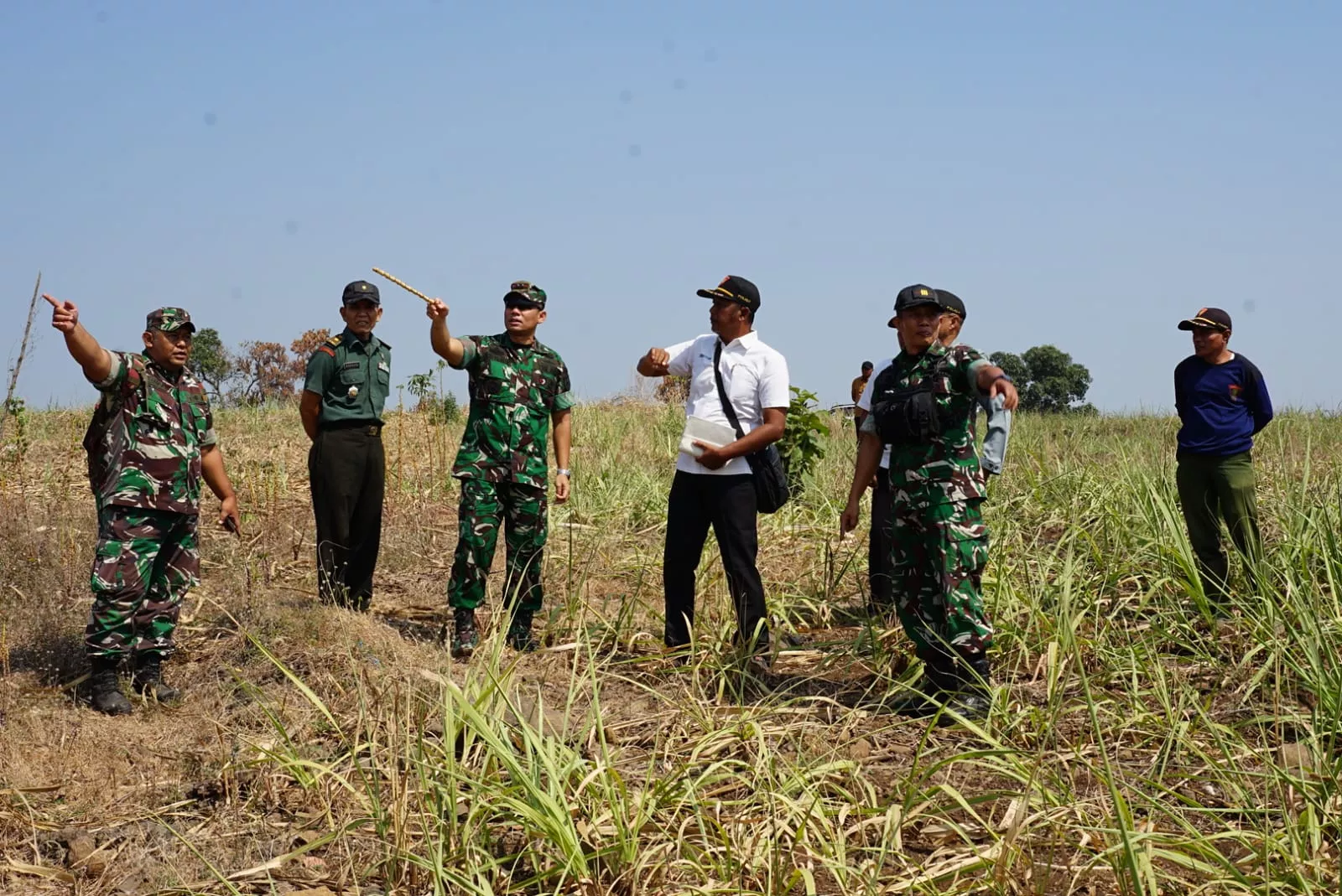 Dandim Jombang Tinjau Lokasi Rencana Pembangunan Brigif TP