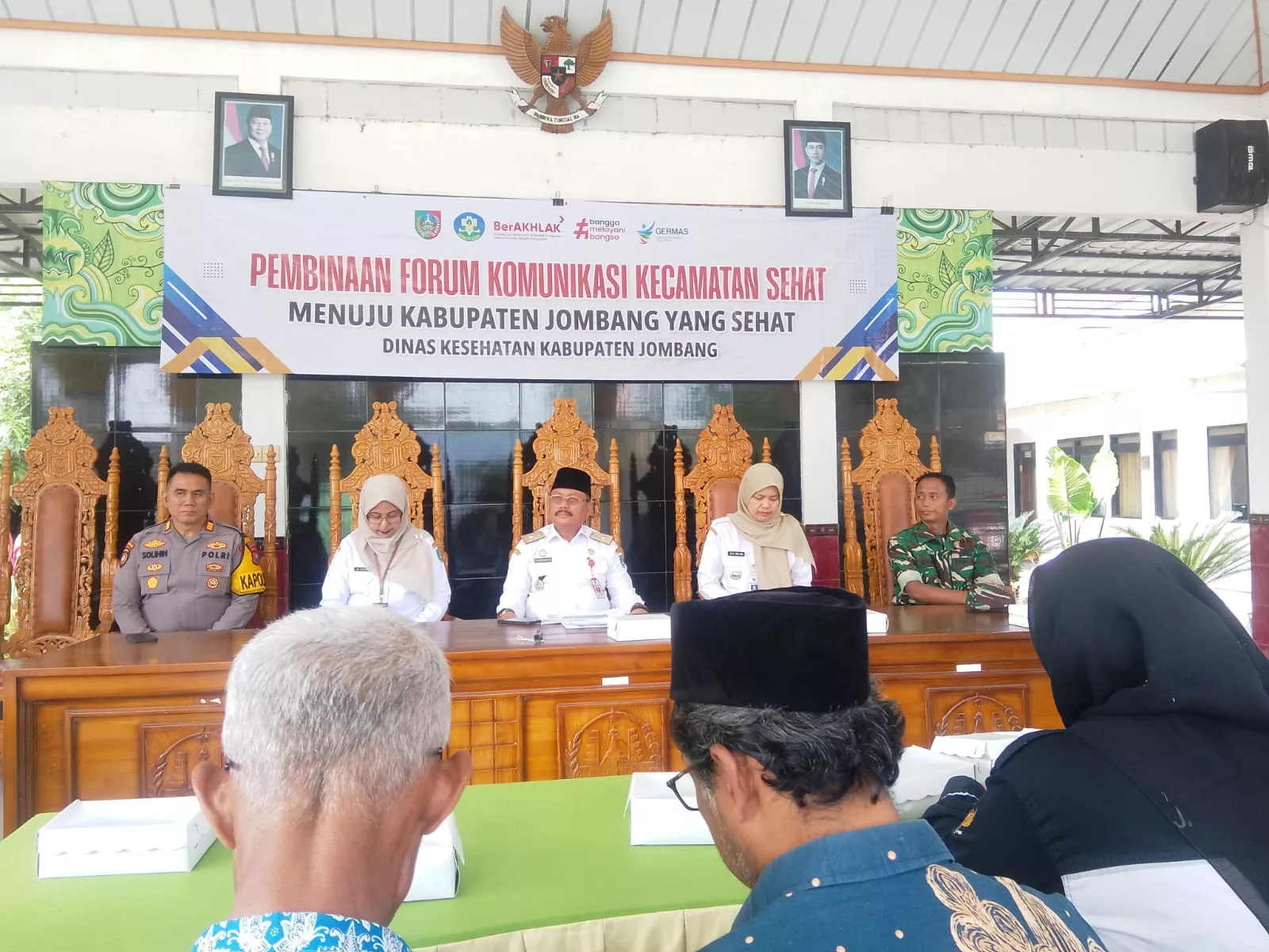 Babinsa Plandaan Hadiri Rakor Lintas Sektor Bidang Kesehatan