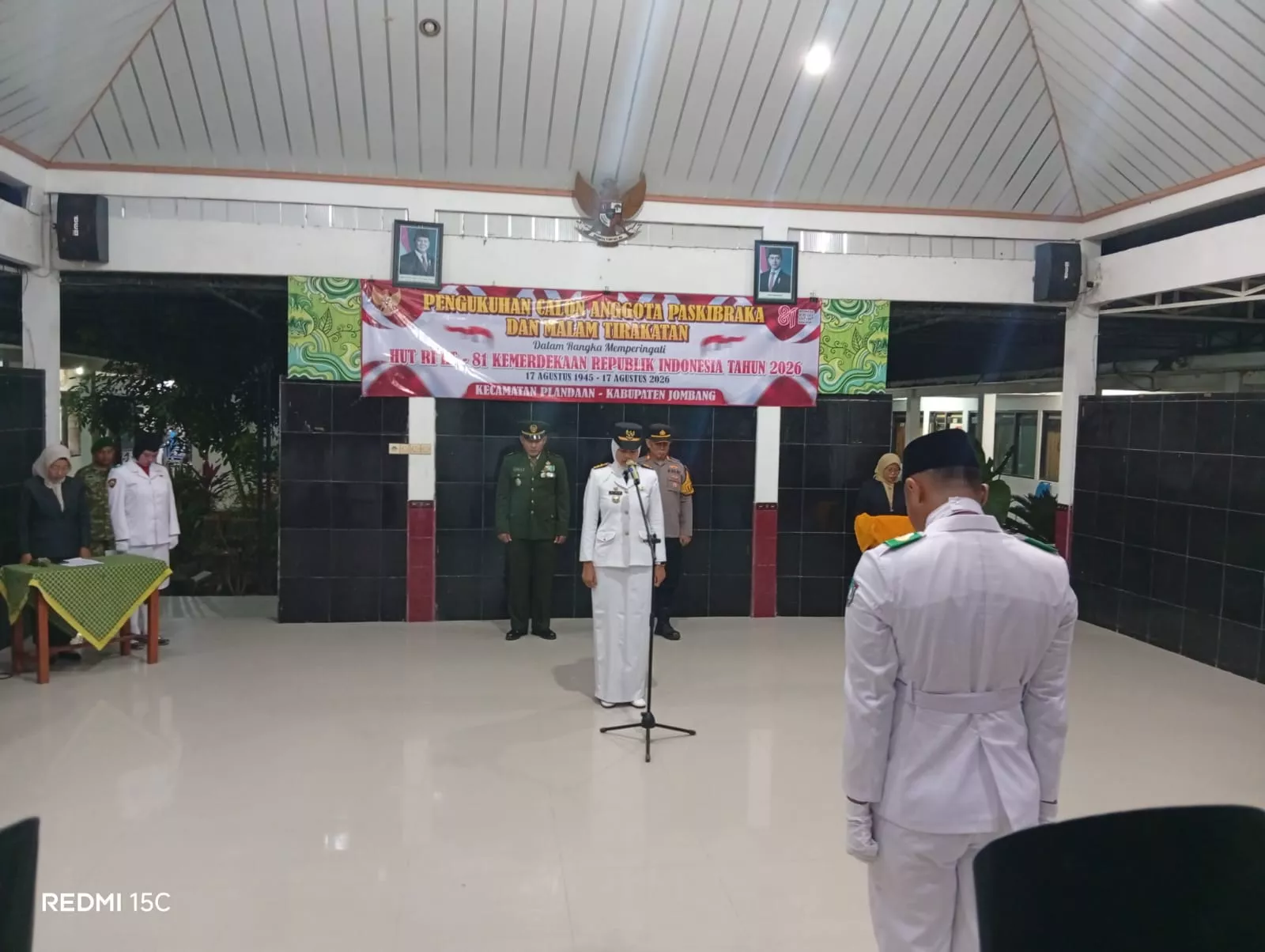 Danramil Plandaan Hadiri Pengukuhan Paskibraka