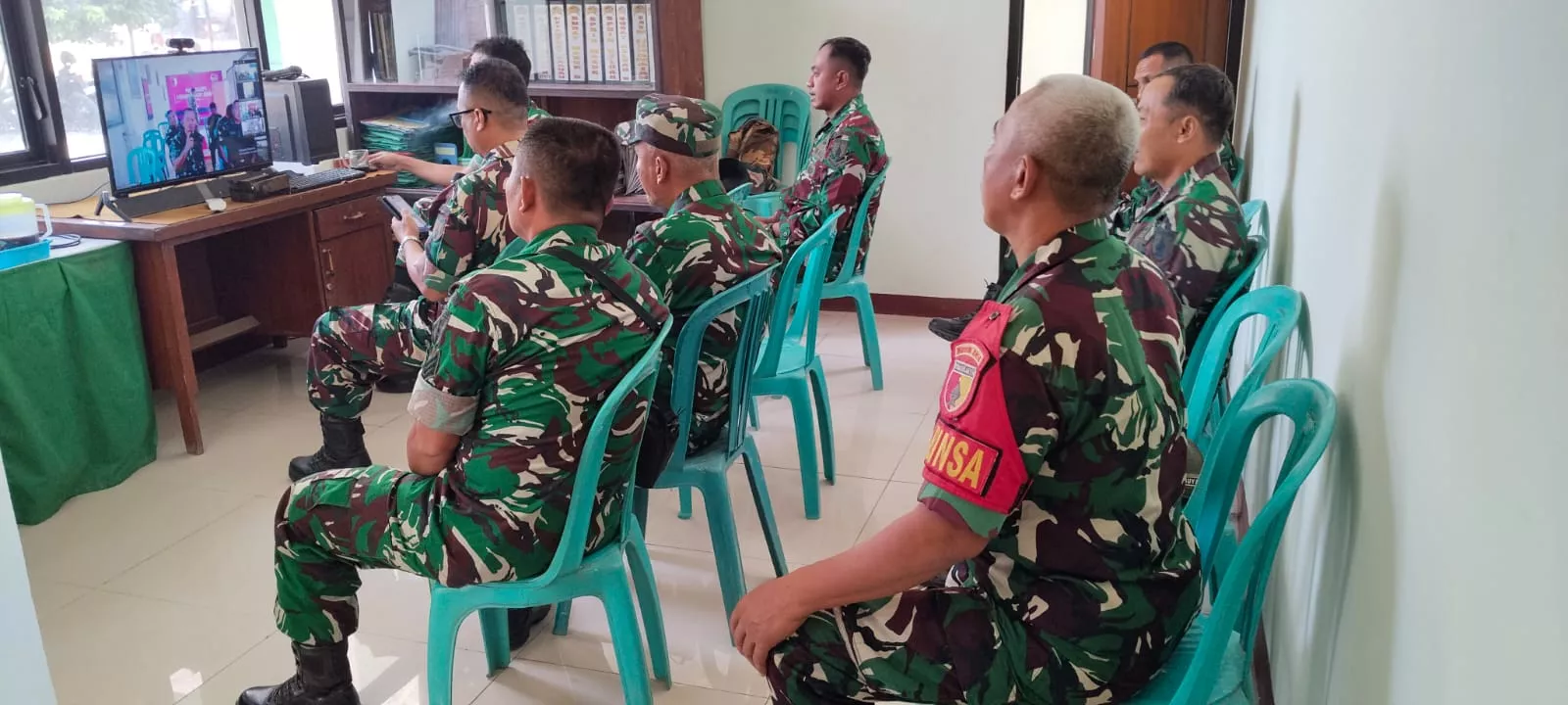 Koramil Mojoagung Ikuti Vidcon Koperasi Kartika Jombang