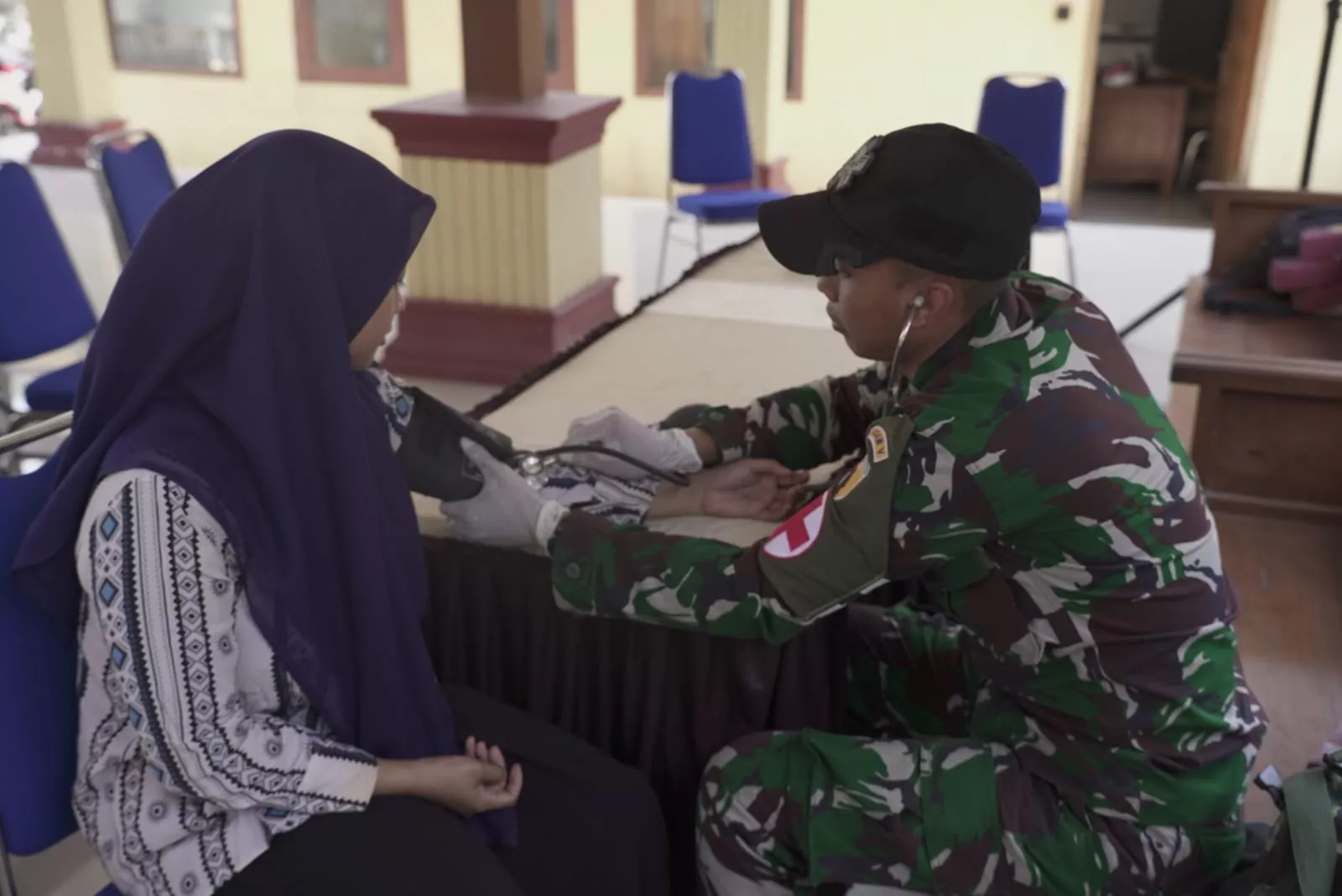 Satgas TMMD ke-130 Kodim Jombang Beri Layanan Kesehatan di Desa Klitih