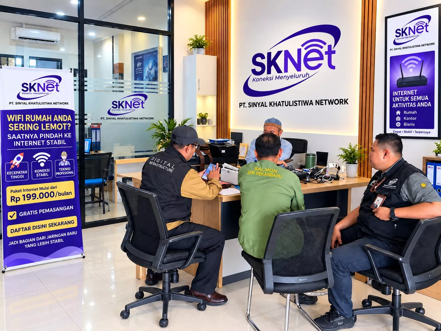 ISP SKYNET Apresiasi Pembinaan yang Dilakukan oleh Balmond Provinsi Riau