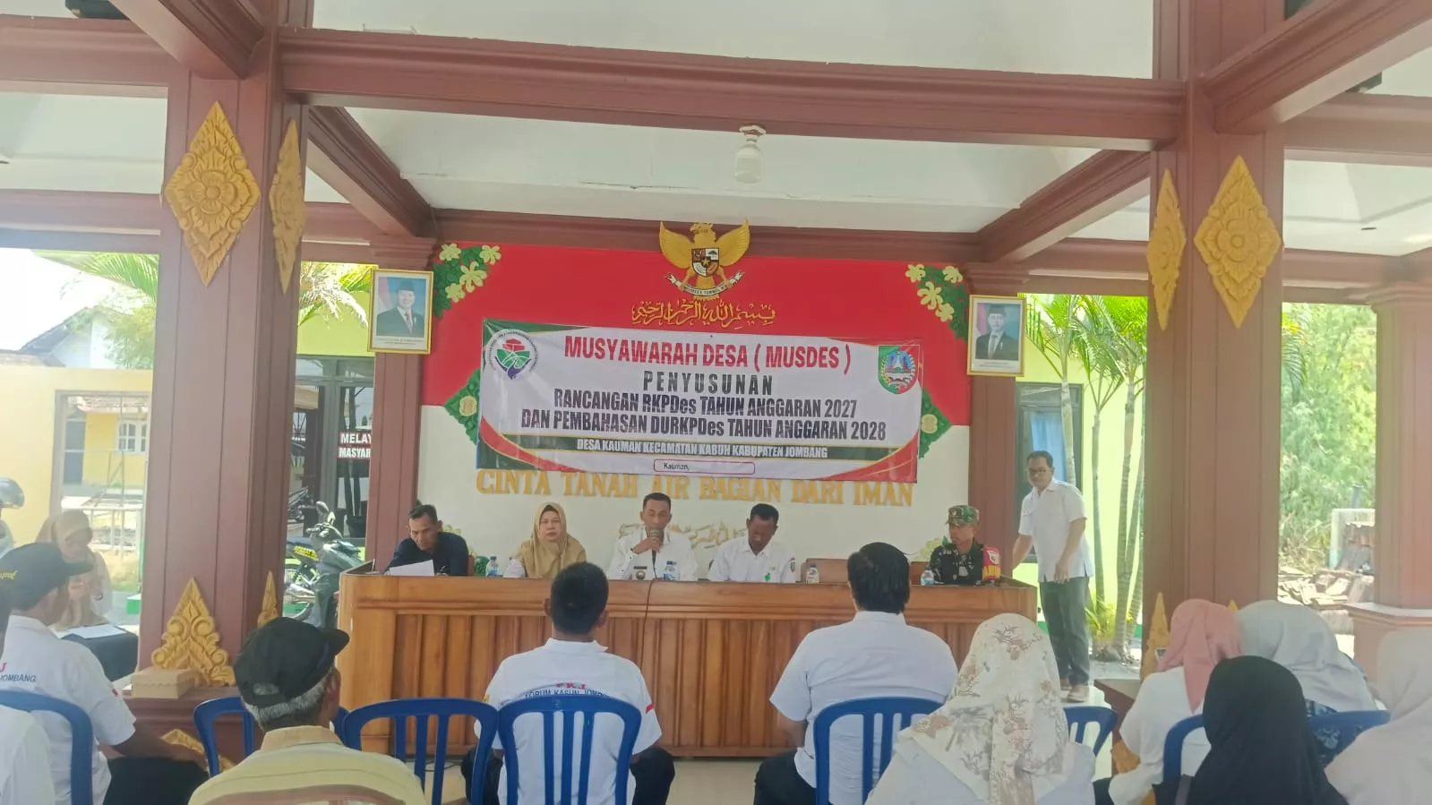 Babinsa Koramil Kabuh Hadiri Penyusunan RKPDes Kauman 2027