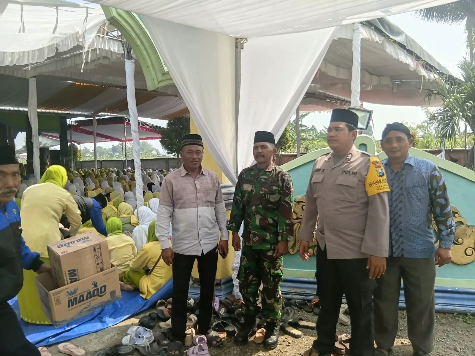 Serka Urip Hadiri Peringatan Maulid Nabi di Desa Jatimlerek