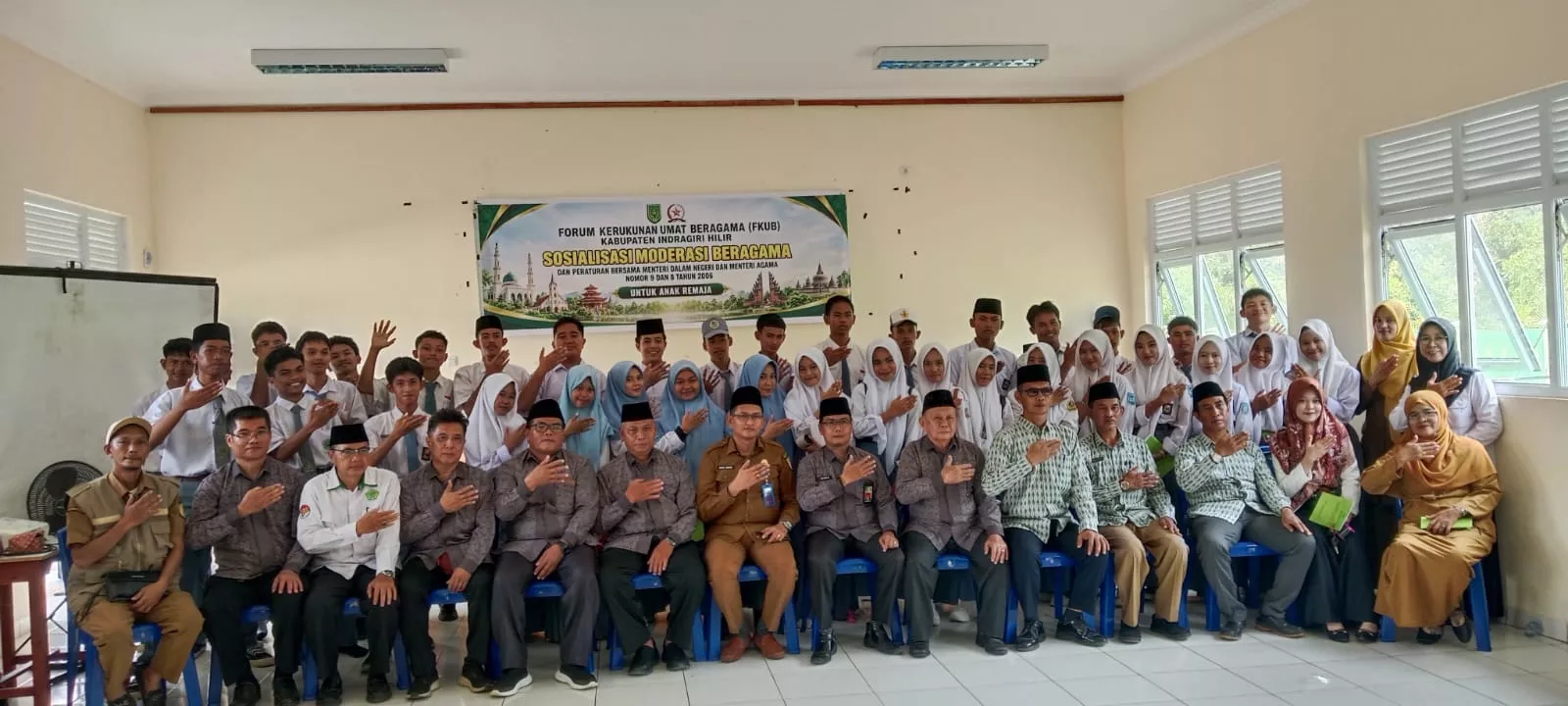 FKUB Indragiri Hilir Sosialisasikan Moderasi Beragama ke Pelajar