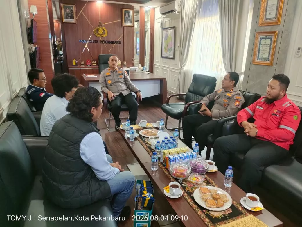 PLN Nusantara Power UP Tenayan Perkuat Sinergi dengan Polresta Pekanbaru Jelang HUT ke-81 RI