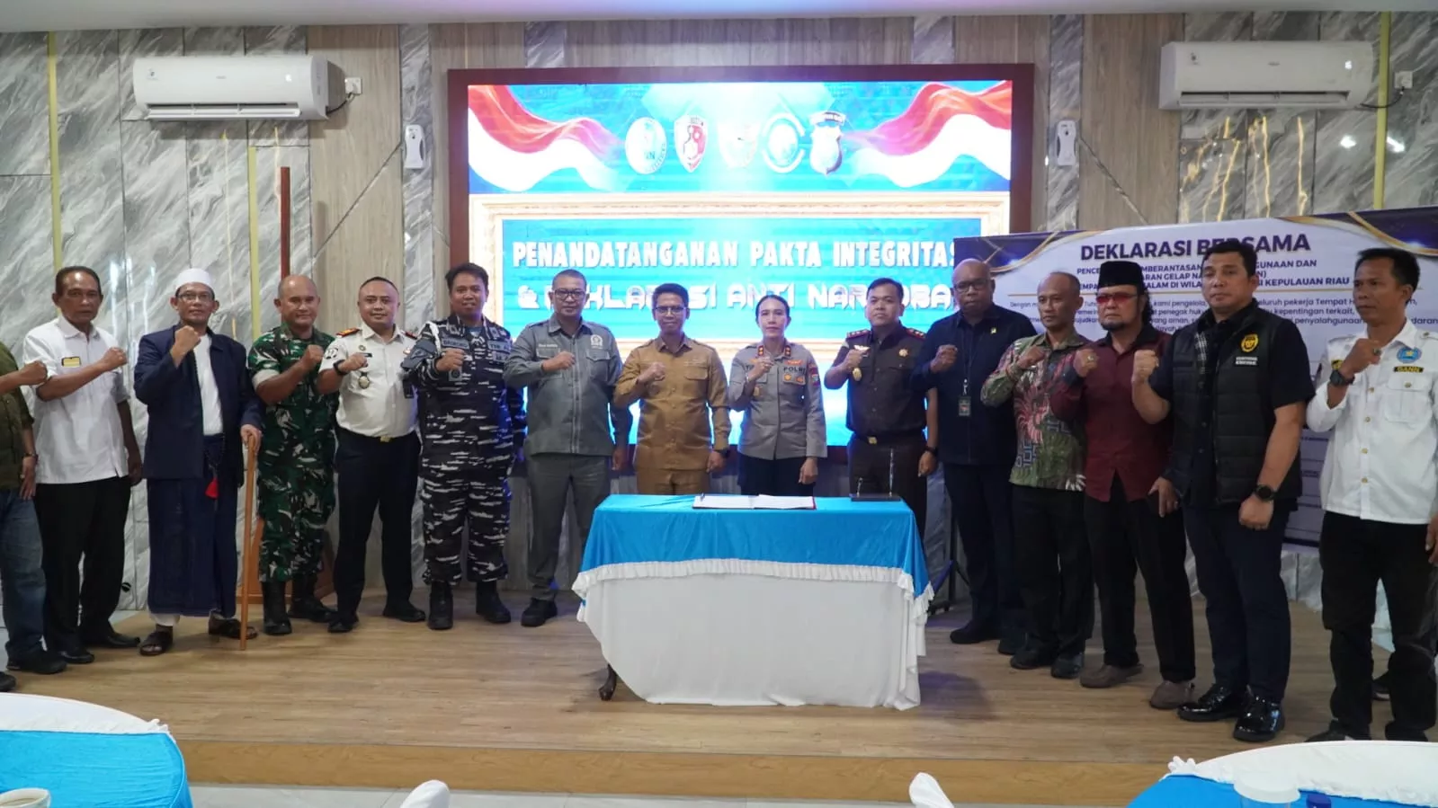 Empat Hiburan Malam Karimun Deklarasi Perangi Narkoba