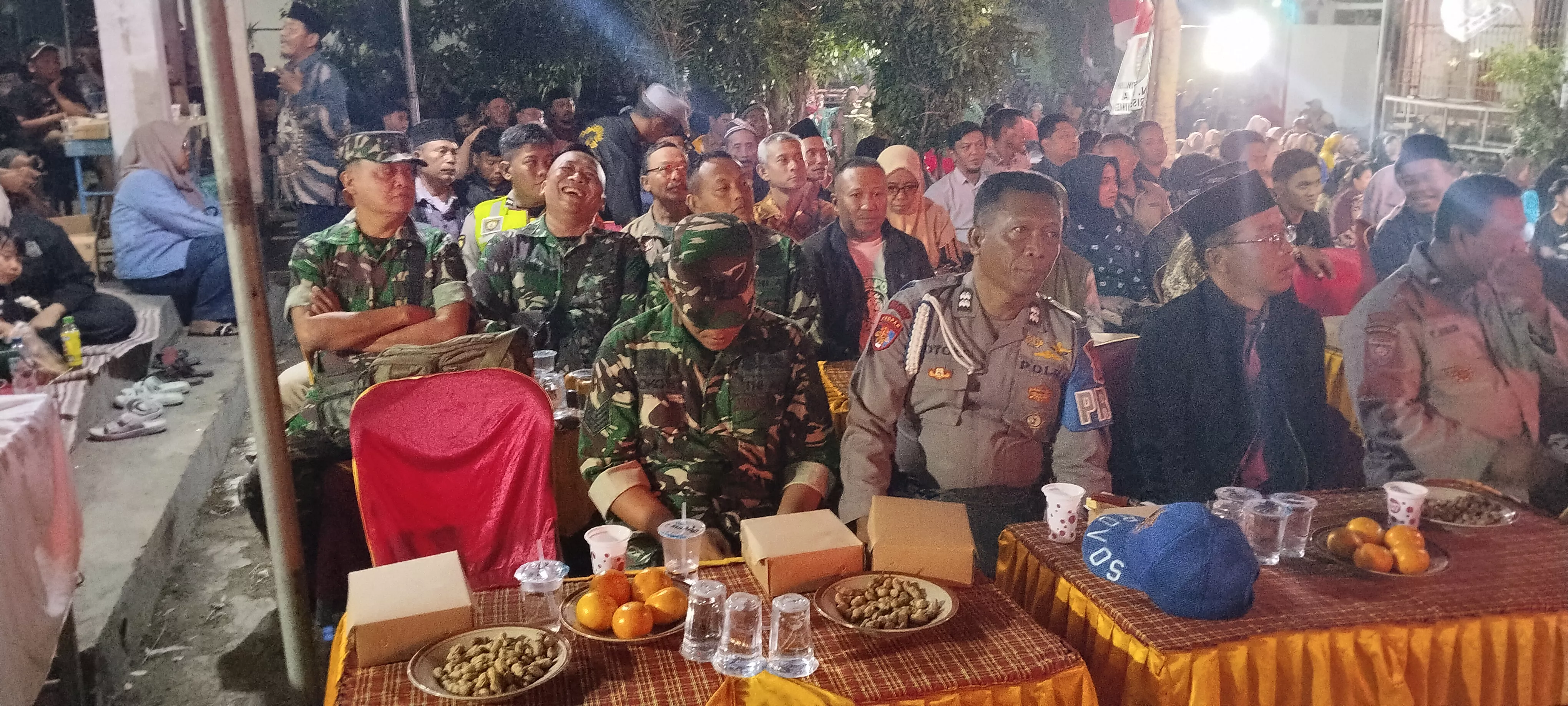 Koramil Plandaan dan Polsek Bersinergi Amankan Panggung Hiburan