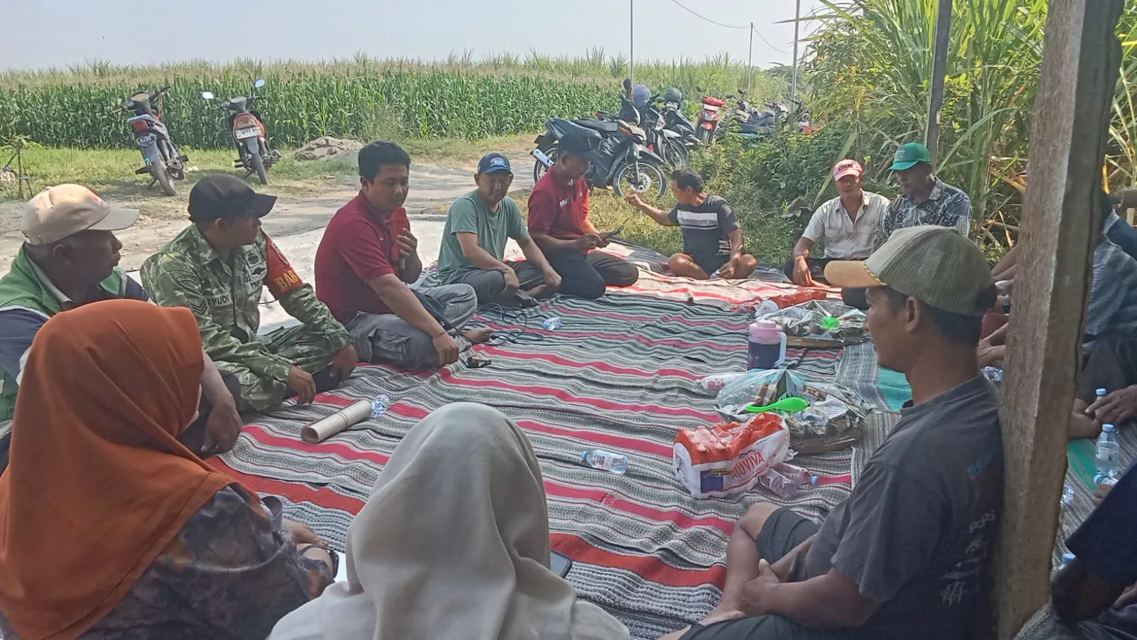 Babinsa Ngoro Hadiri Peresmian Optimalisasi Lahan di Sidowarek