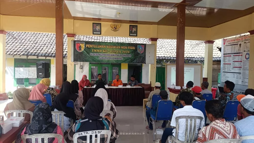 TMMD ke-130 Jombang Beri Edukasi Penanggulangan Bencana di Desa Klitih