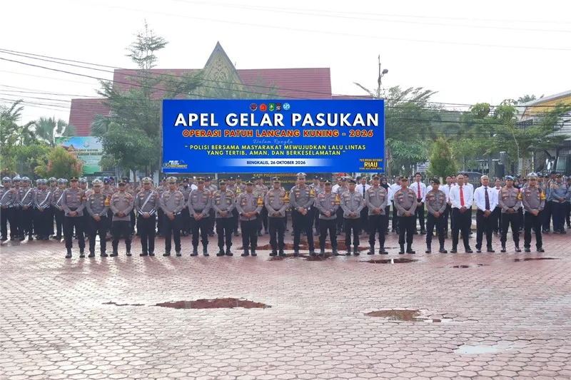 Tingkatkan Kesadaran Berlalulintas, Polres Bengkalis Gelar Operasi Patuh Lancang Kuning 2026 