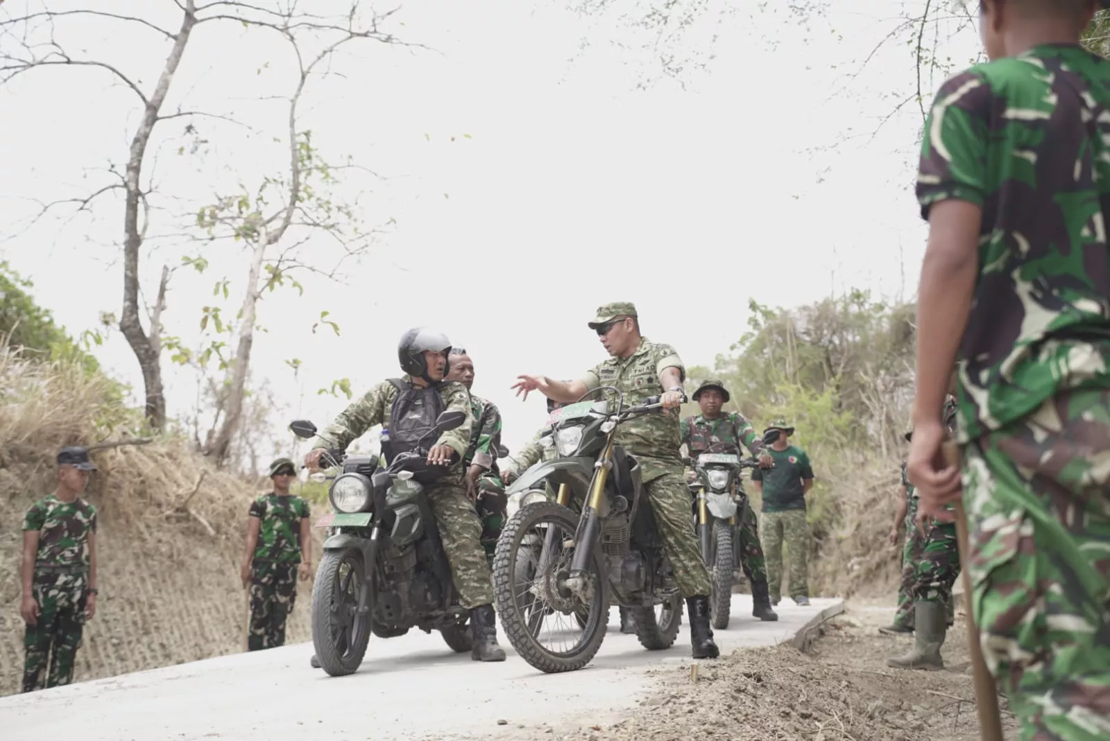 Dansatgas TMMD ke-130 Tinjau Progres Pembangunan di Desa Klitih