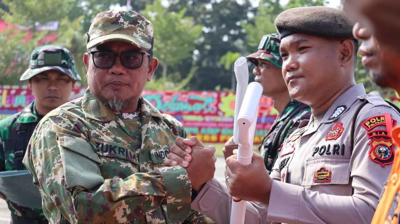 Resmi Dibuka di Pelalawan, TMMD Ke-129 KODIM/KPR Siap Satukan Langkah Membangun Negeri Dari Desa