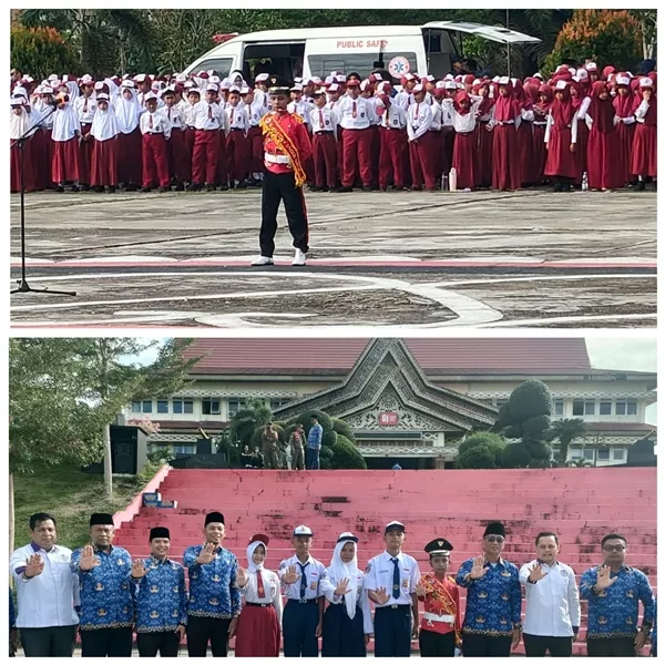 Utusan Siswa SDN 006, Hamdan Ali Rasyid, Tampil Memukau Saat Jadi Komandan Upacara di Peringatan HANI 2026