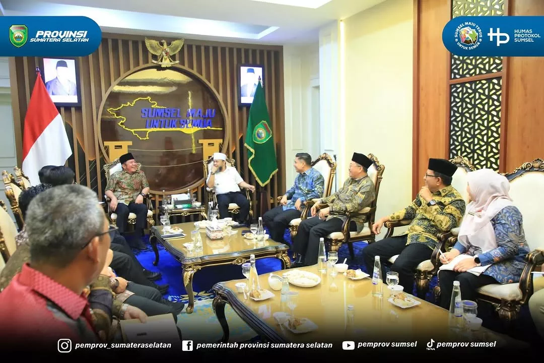 Bahas Batubara hingga Konektivitas, Helmi Hasan Temui Herman Deru di Palembang