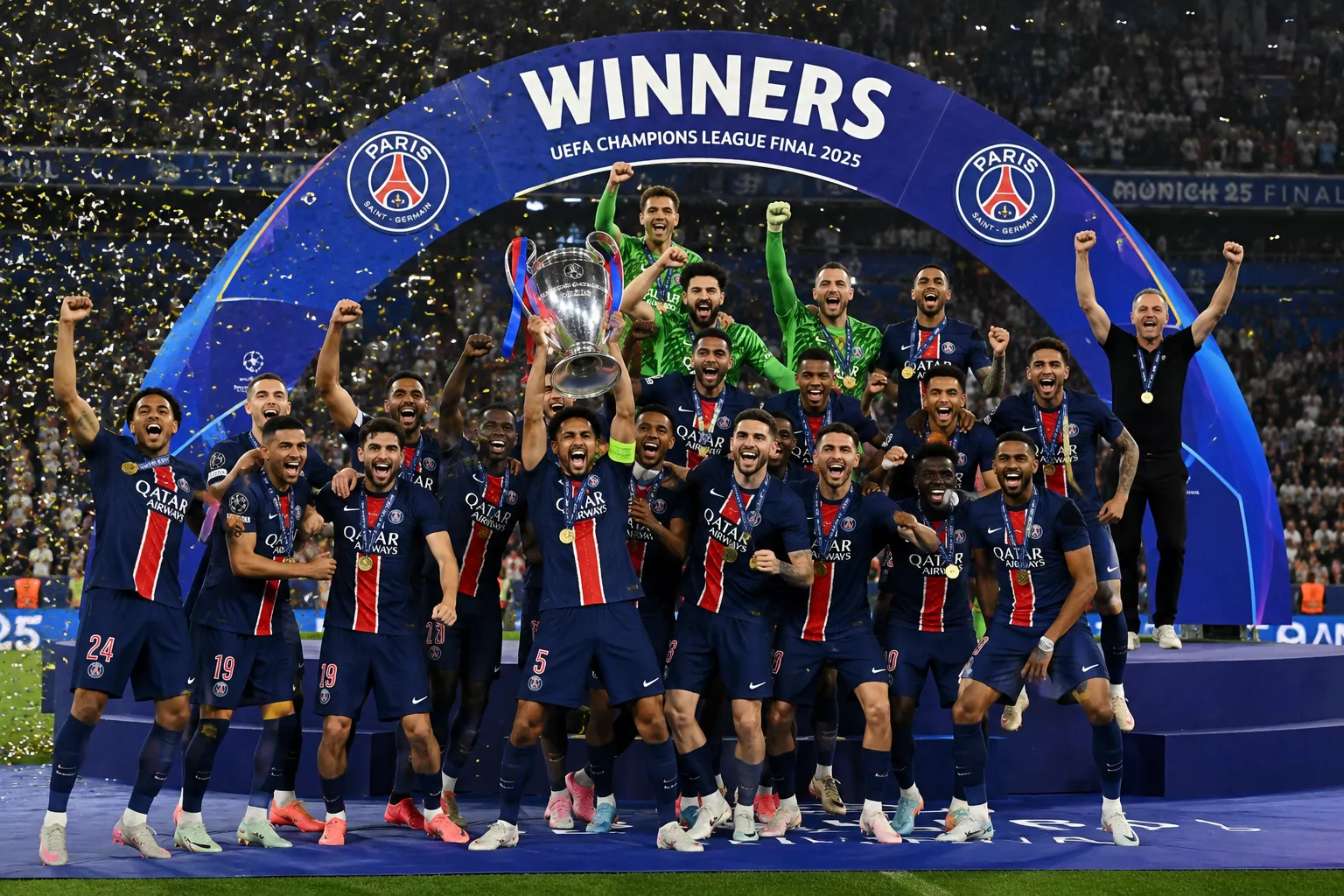 PSG Juara Liga Champions! Hancurkan Inter 5-0, Cetak Sejarah Baru Eropa