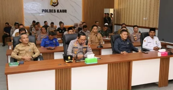 Polres Kaur Gelar Rapat Lintas Sektor, 3 Pos Disiapkan Amankan Idulfitri 1447 H