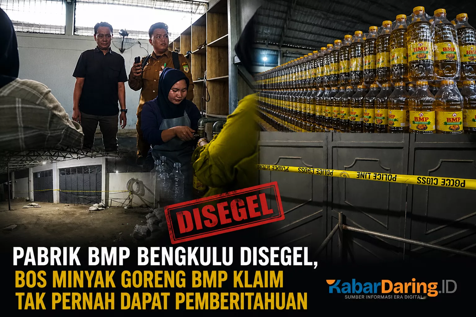 Pabrik BMP Bengkulu Disegel, Bos Minyak Goreng BMP Klaim Tak Pernah Dapat Pemberitahuan