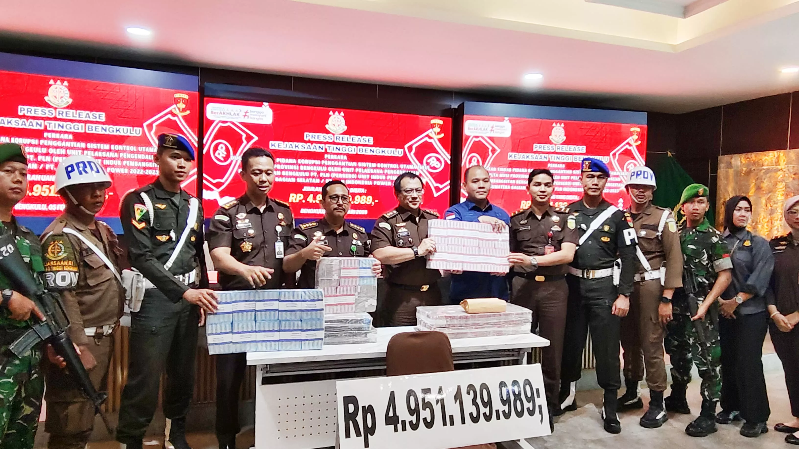 Kejati Bengkulu Sita Rp4,95 Miliar dari Kasus Korupsi PLTA Musi, Jejak TPPU Mulai Ditelusuri