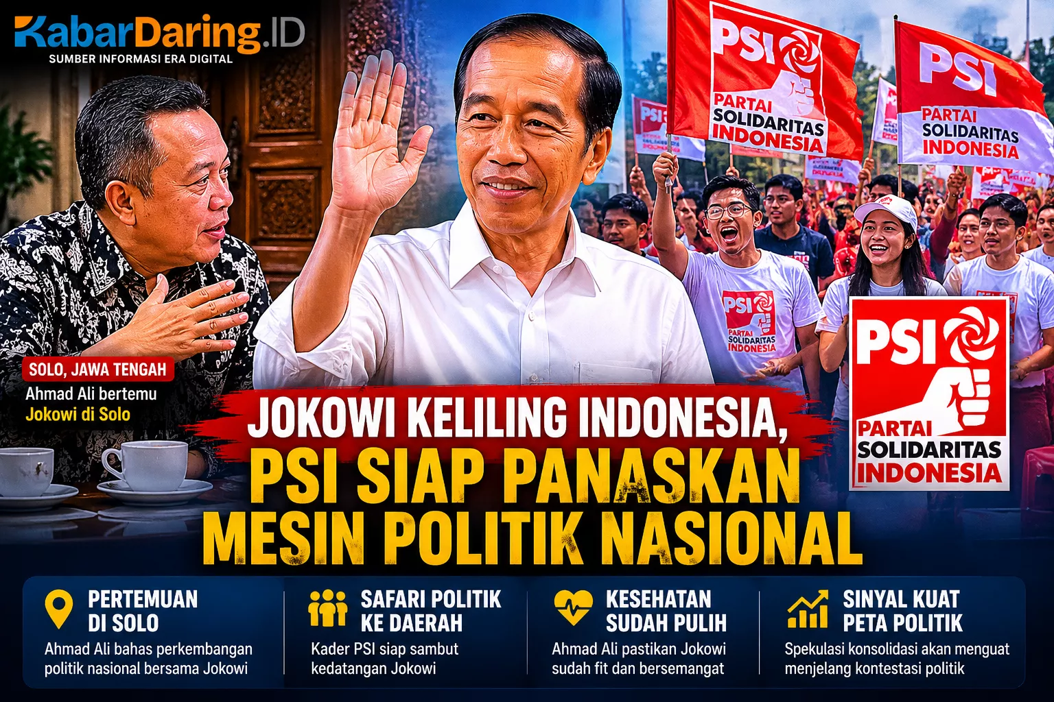 Jokowi Keliling Indonesia, PSI Siap Panaskan Mesin Politik Nasional