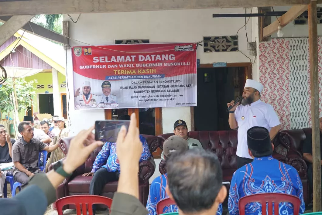 Gubernur Helmi Hasan Tinjau Pembangunan Jalan Nanjungan–Bintasan–Kembang Sri, Total Anggaran Puluhan Miliar